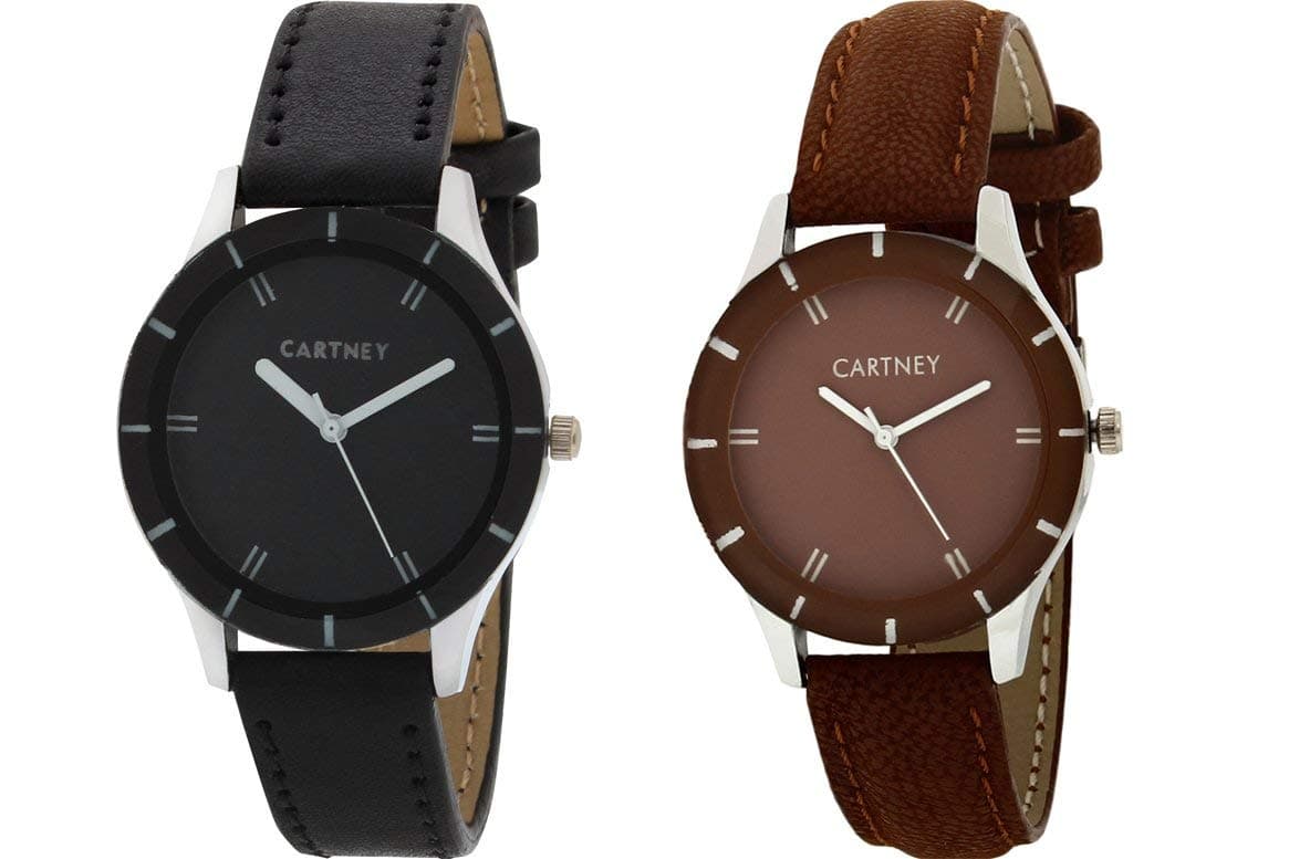 CARTNEY Analogue Wrist Watch for Girls & Women - Pack of 2 Watches - CTY0107