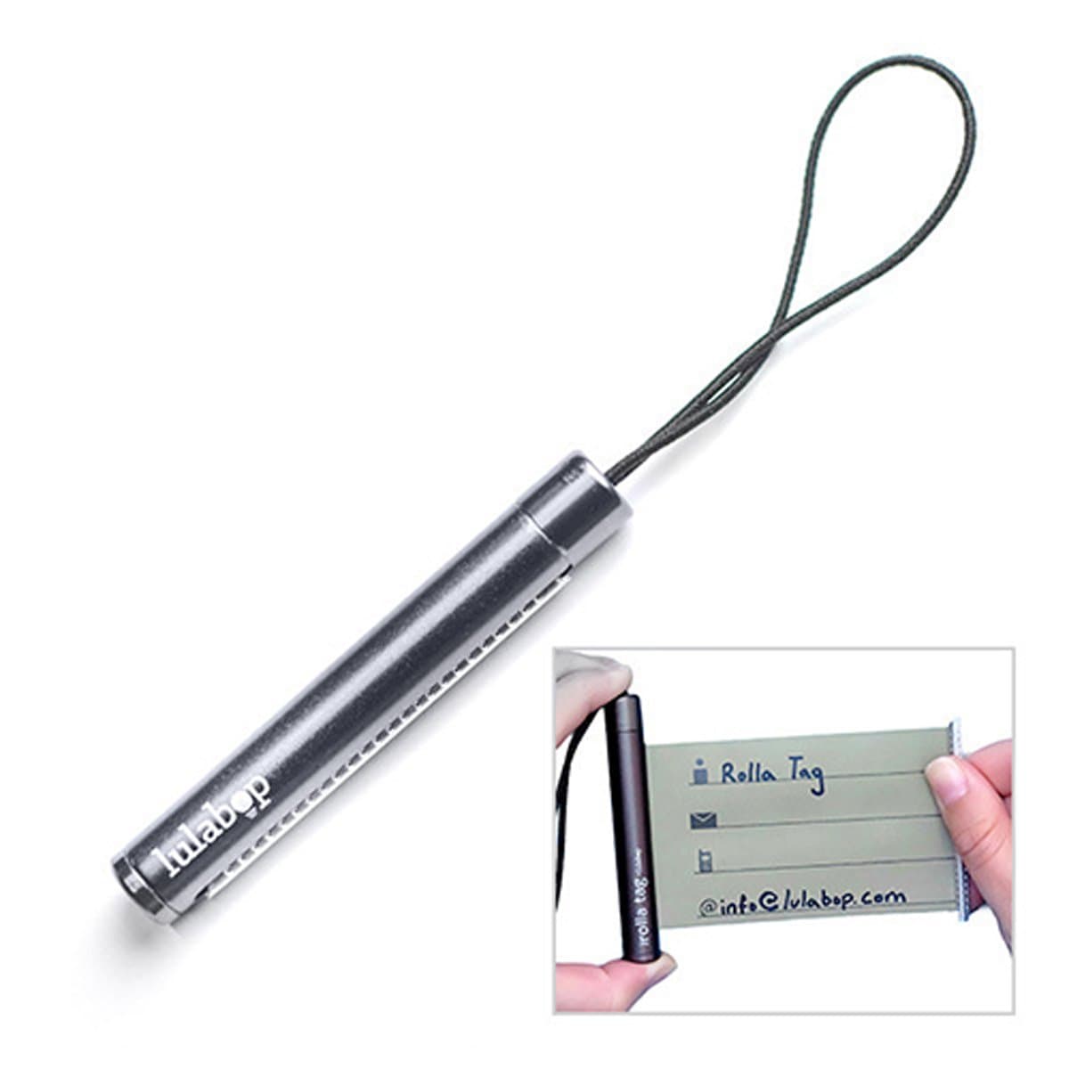 Bag Tag - RollaTag, Best Travel ID Retractable Label for Luggage