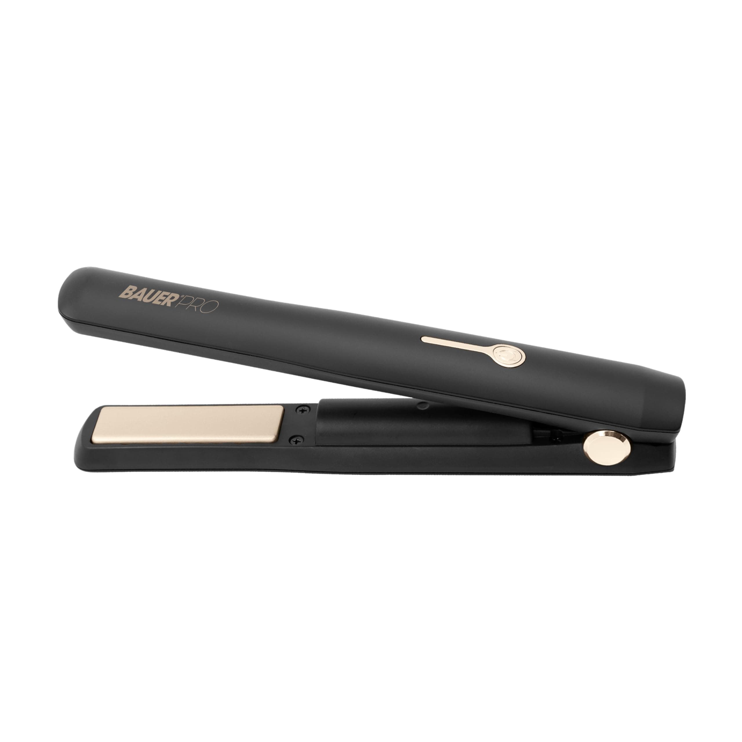 Bauer Pro 38819 2-in-1 Cordless Hair Straightener & Curler/Portable for Festivals, Camping, Holidays/Ceramic Coated Plates for Smooth, Frizz-Free Finish/USB Rechargeable