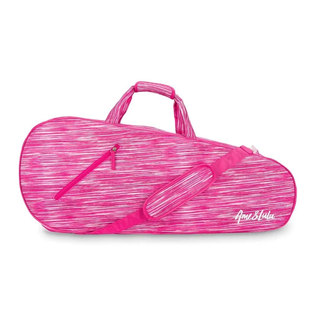 Ame & Lulu Pink Grunge 3 Racquet Tennis Bag