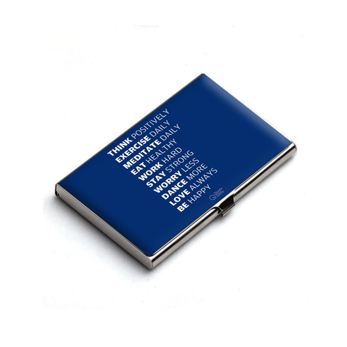 QuoteSutra Ultimate Life Sutra Blue Card Holder | Best for Gifting