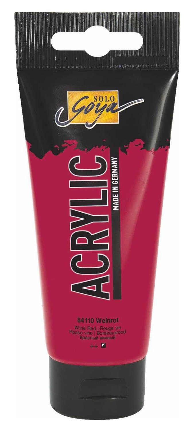 SOLO GOYA Art Acryl Basic Weinrot Tb. 100 ml WEINROT TUBE 100ML