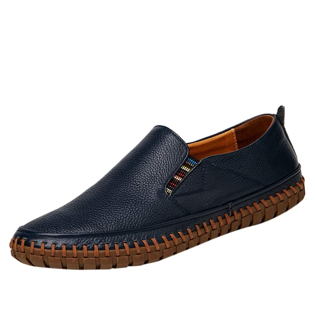 Men's Leather Loafers Casual Breathable Fashion Business Driving Boat Formal Shoes