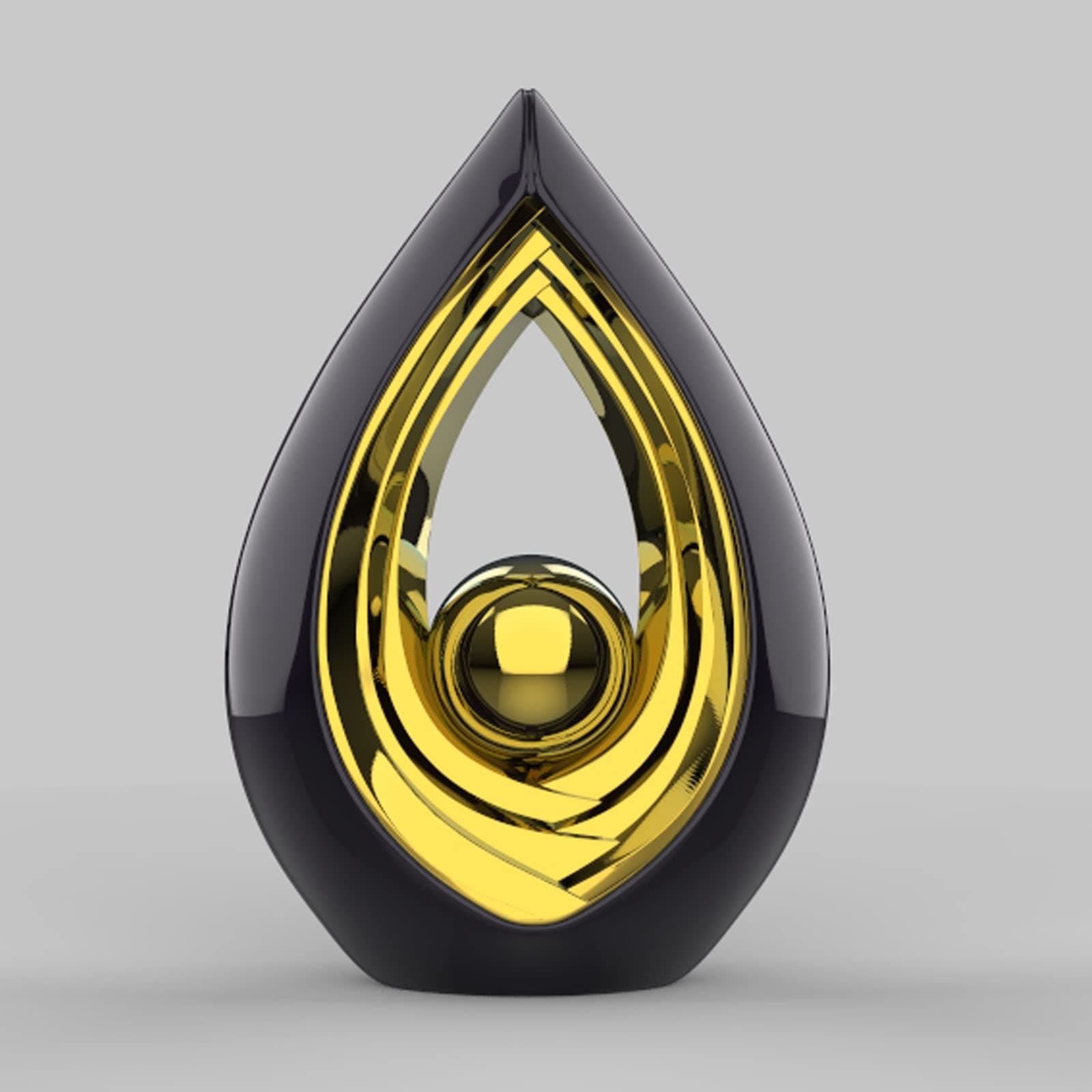 Zhenpin Ceramic Sculptures Ornaments Water Drop Sculpture Ornaments Sculpture Decorative Abstract Art Statue Decoration Suitable for Living Room, Balcony, Bedroom