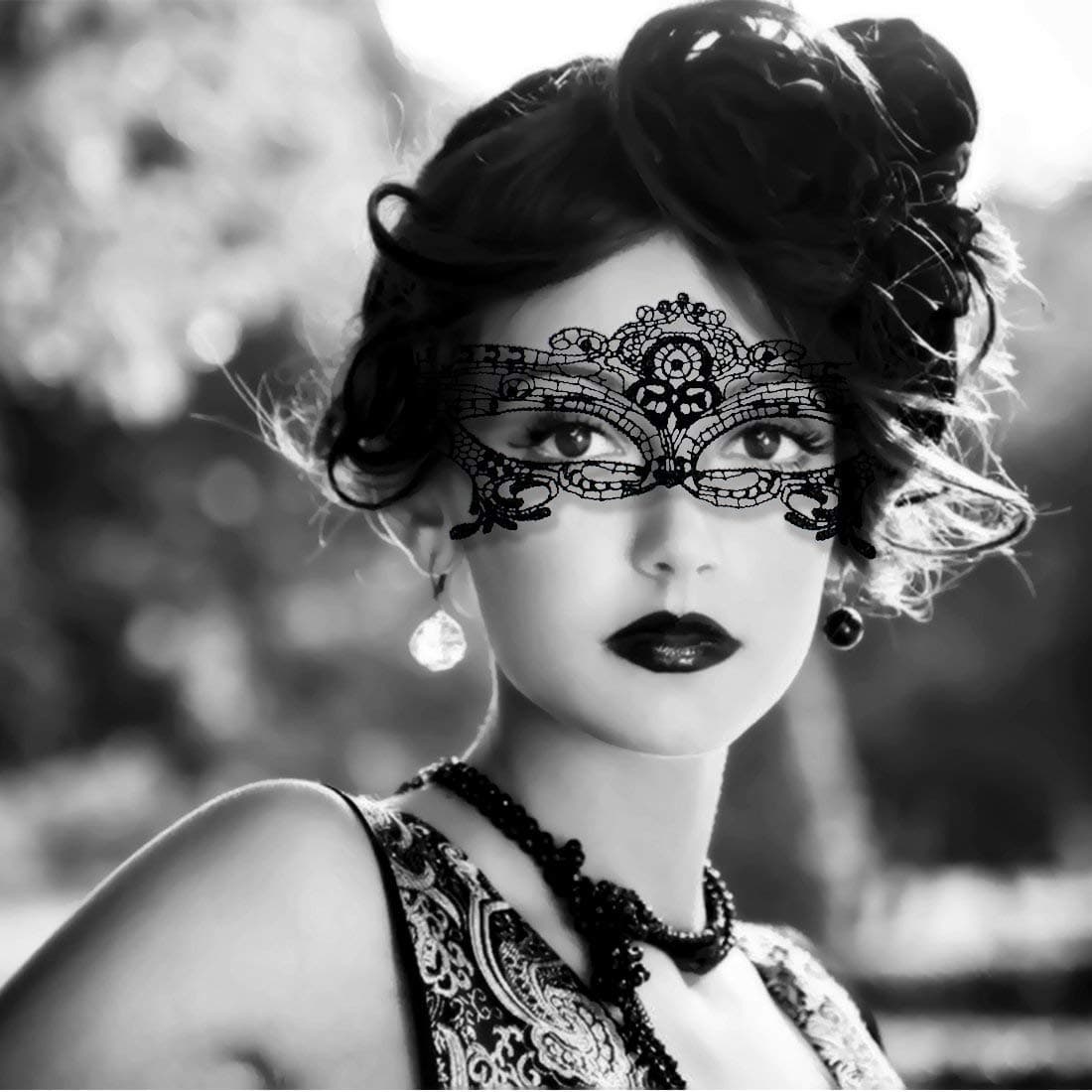 Lace Masquerade Mask Halloween Masks for Women Exquisite Venetian Women's Costume Masks for Masquerade Proms Hallowmas Party