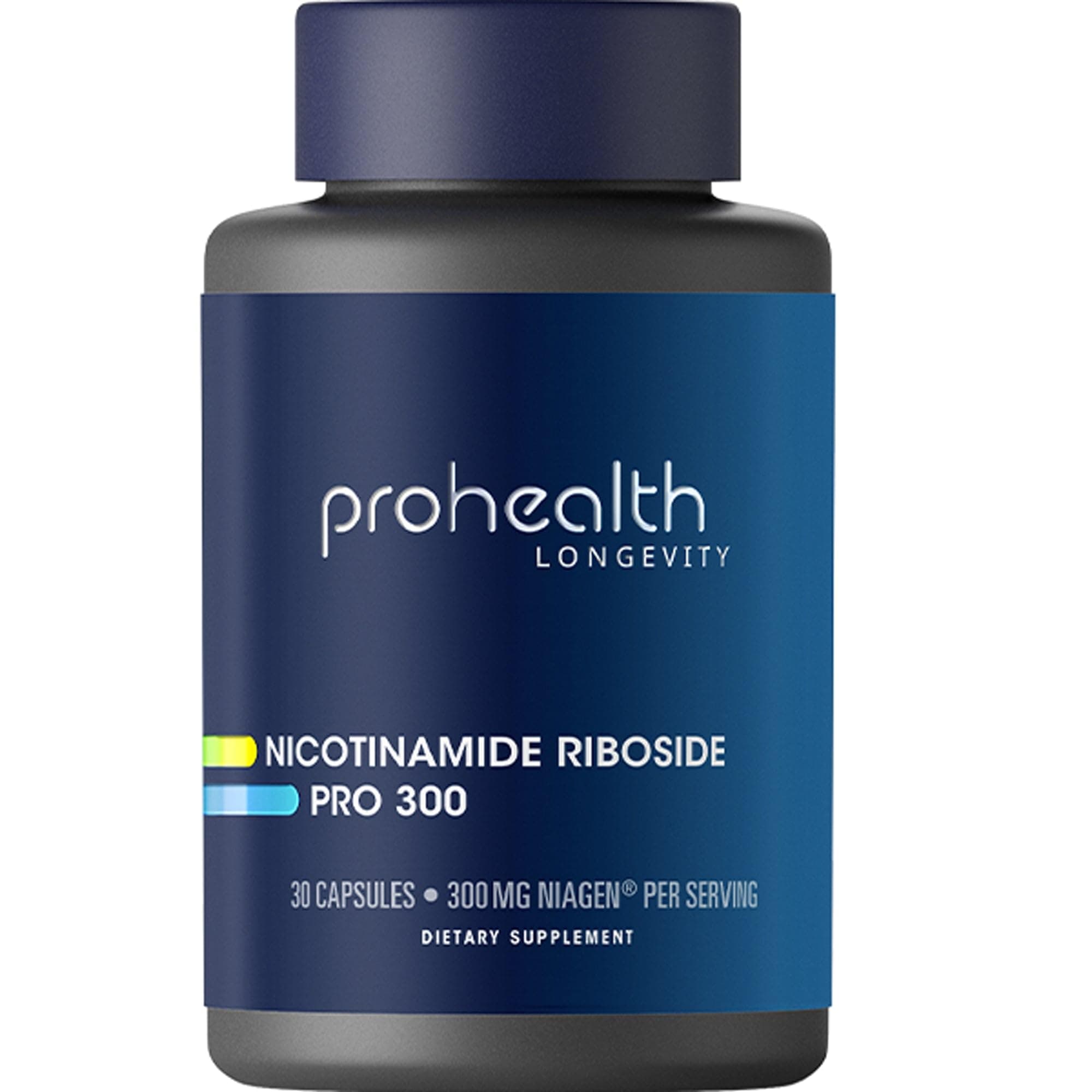 ProHealth Nicotinamide Riboside Pro 300. 300mg Patented Niagen NR (The Active Ingredient in NMN) Plus 150mg TMG. Equivalent to 414mg of NMN. NAD+ Supplement Boosts NAD+. Proven in 300 Studies. 30 svgs