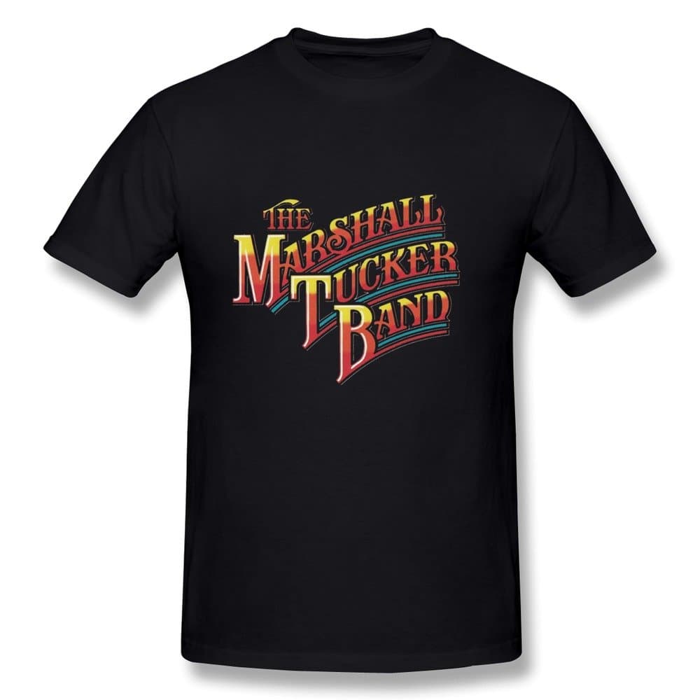 The Marshall Tucker Band Rainbow Logo Cotton O-Neck T Shirt For Mens Black L