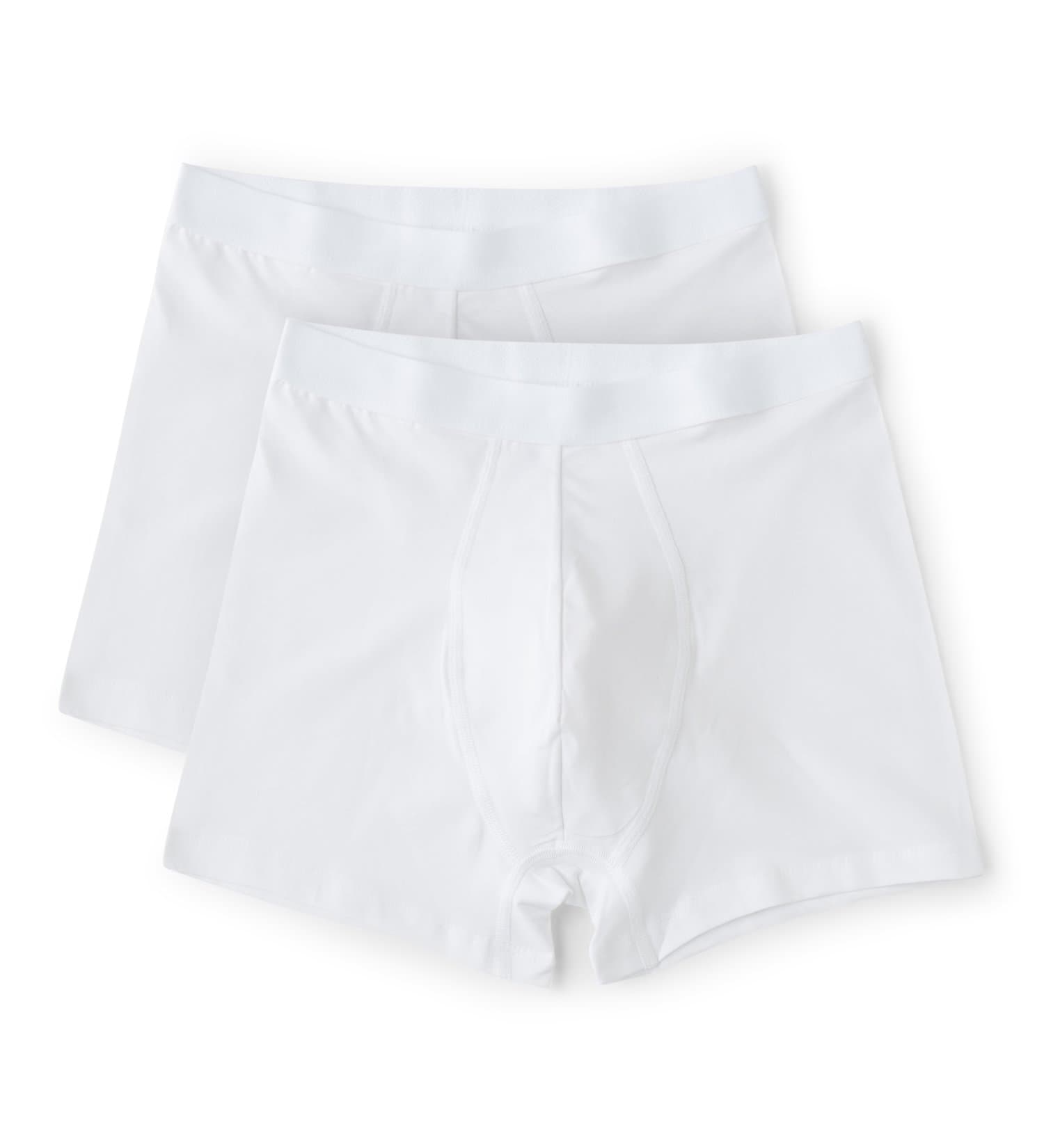 Organic Basics Men's SilverTech Odorless Organic Cotton Boxer Briefs 2-Pack (Black, White)