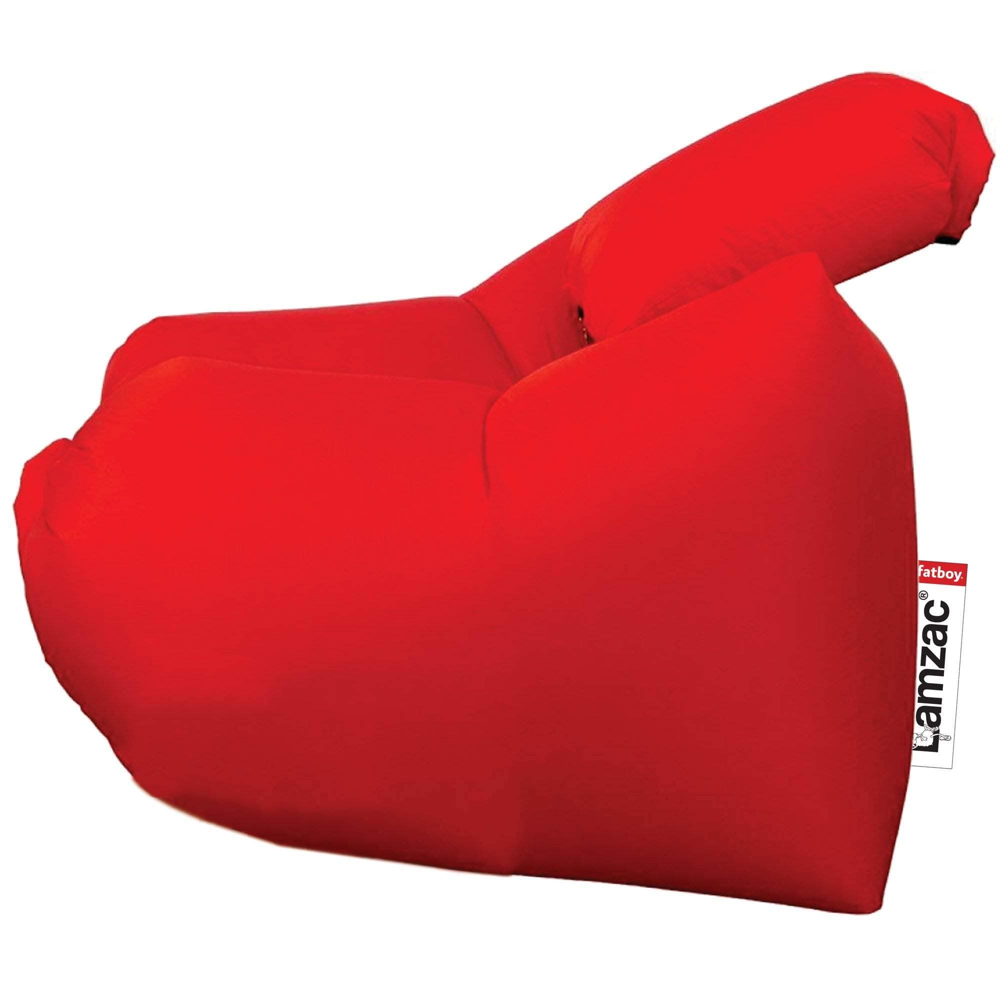 Lamzac Stoel Indoor/Outdoor Camping High Back Inflatable Air Lounger Chair, Red
