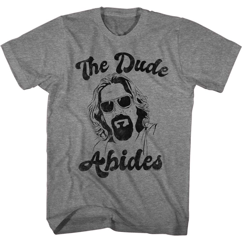 The Big Lebowski 90s Movie The Dude Abides Adult Short Sleeve T-Shirt Graphic Tee