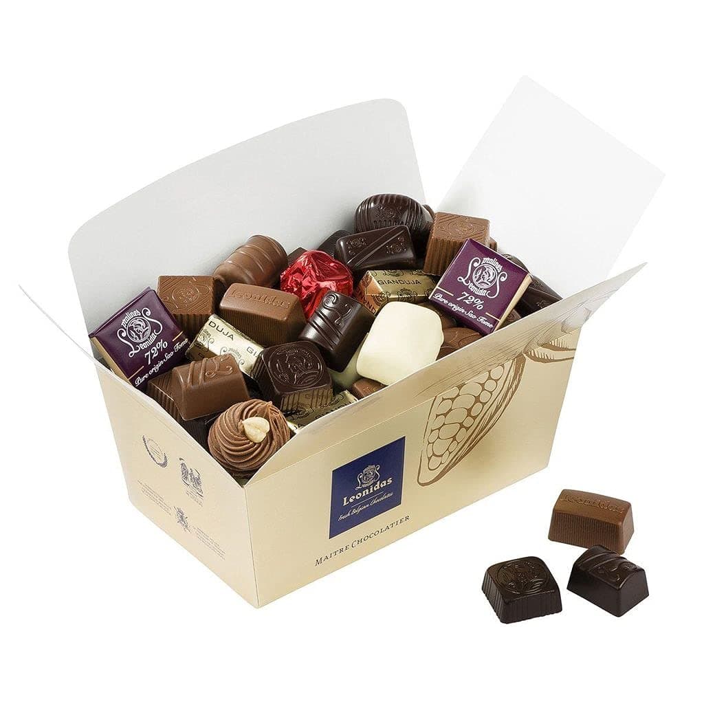 Belgian Chocolate 250g (Small) Ballotin, Fresh Milk/ White/ Dark Chocolates, Luxury Assorted Gift Box, 250 g (Pack of 1)