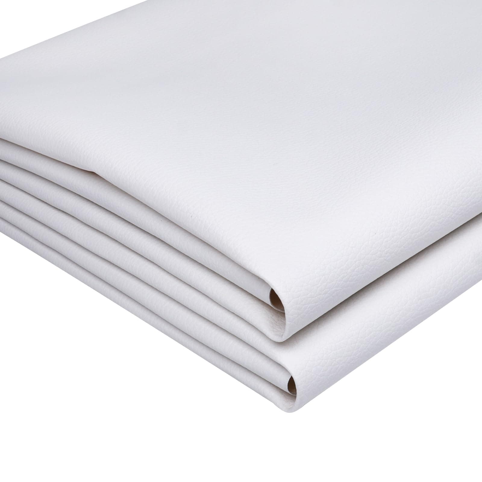 Soft Waterproof Synthetic Fabric Material, Marine Vinyl Faux Leather Sheets,Durable,Replacement Renovate for Upholstery Muscle Car,Furniture, Sofa (54inch x 30inch, White)