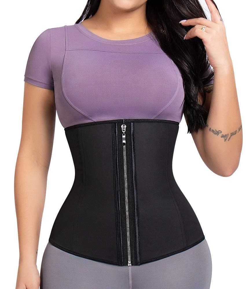 ASHLONE Latex Waist Trainer Corset Underbust Sport Cincher Womens Workout Body Shaper