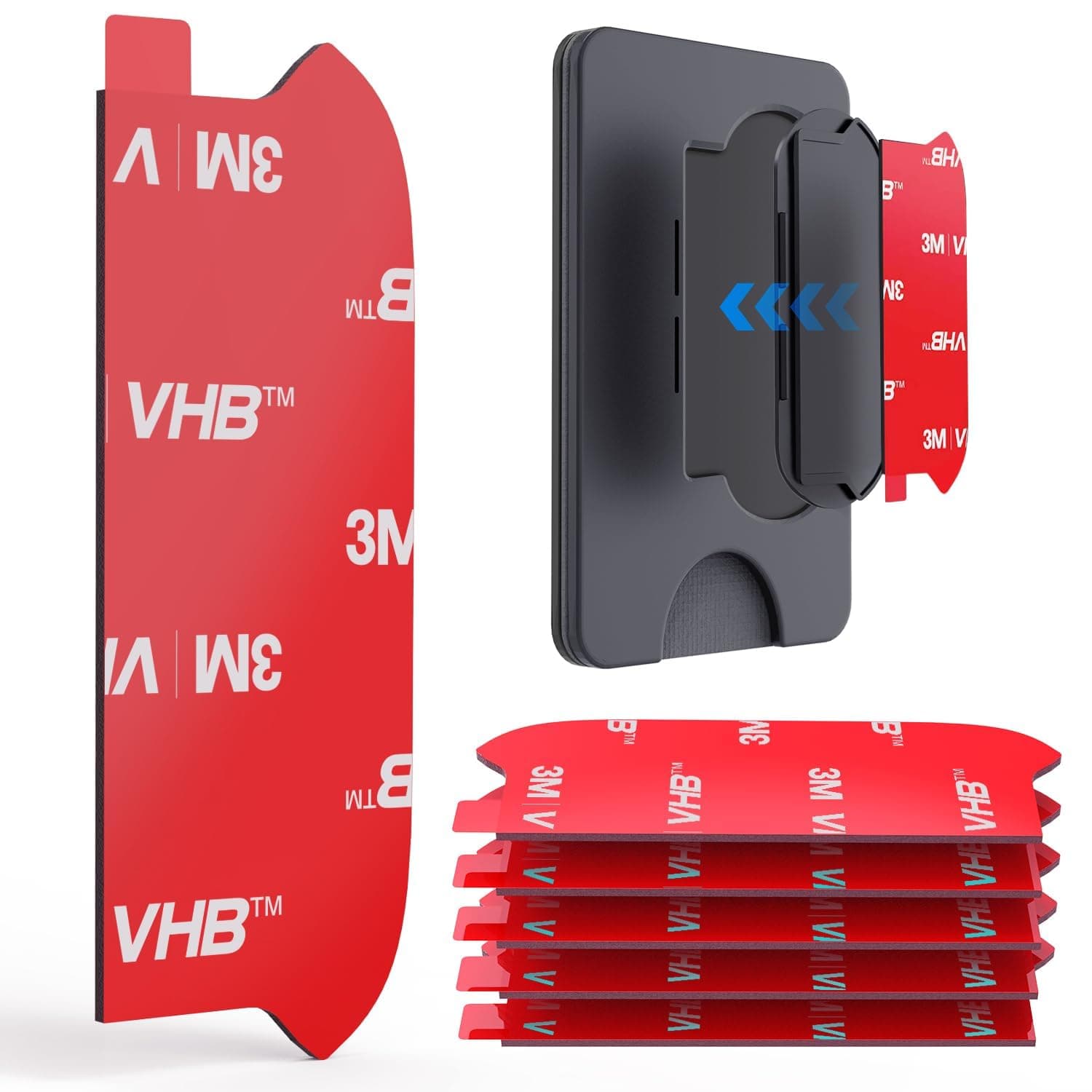 Sticky Pads Replacement for Socket Wallet Base,6pcs High Bond Double Sided Mounting Tape for PopWallet Grip, Adhesive Sticker for Socket Card Holder iPhone, Phone Wallet & Wallet Socket