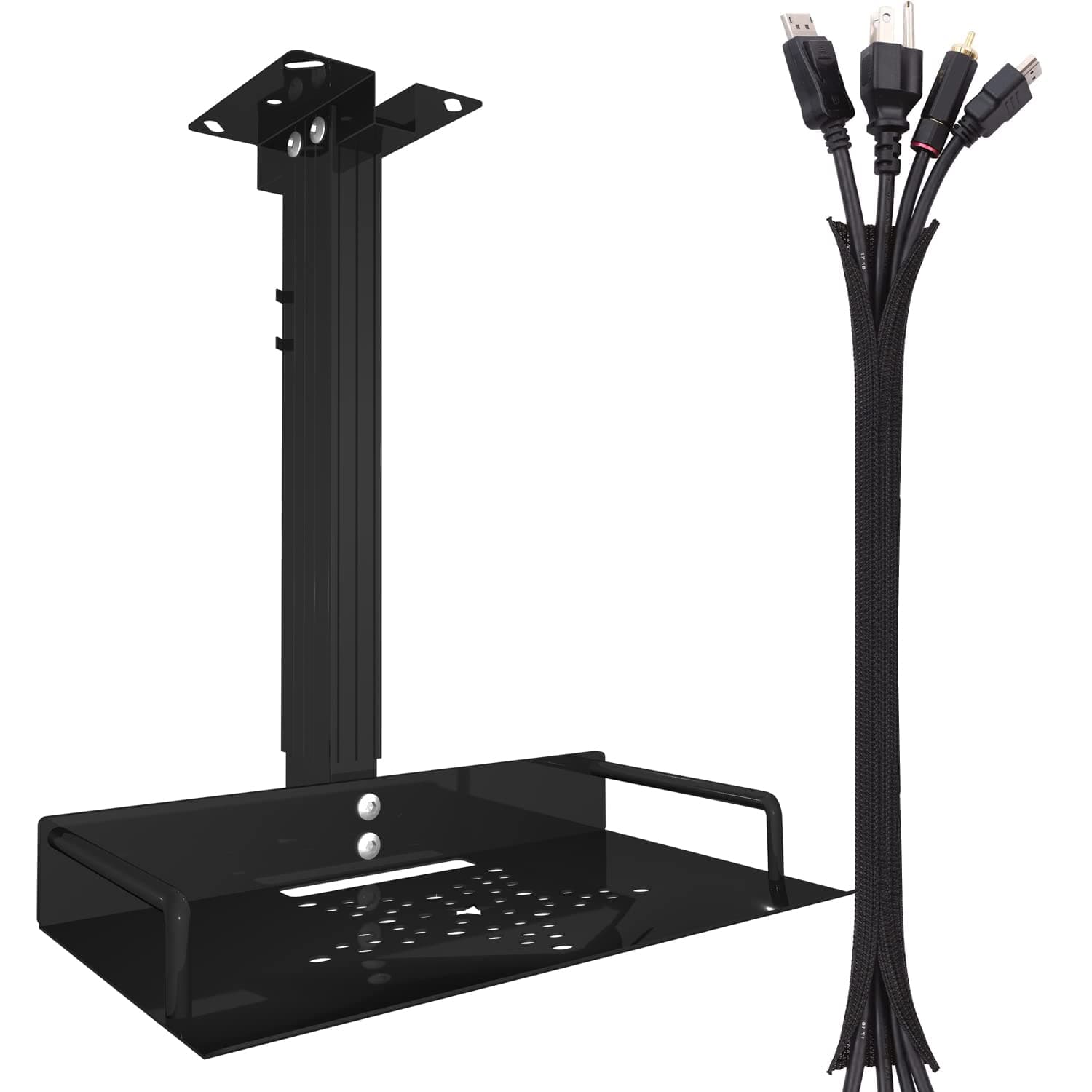 UineHiot Projector Ceiling Mount, Adjustable Height, Aluminum Alloy Material, Compatible with Epson/Emerson/BenQ/Fangor/Vankyo/Acer/Artlii/Optoma and Most Projectors