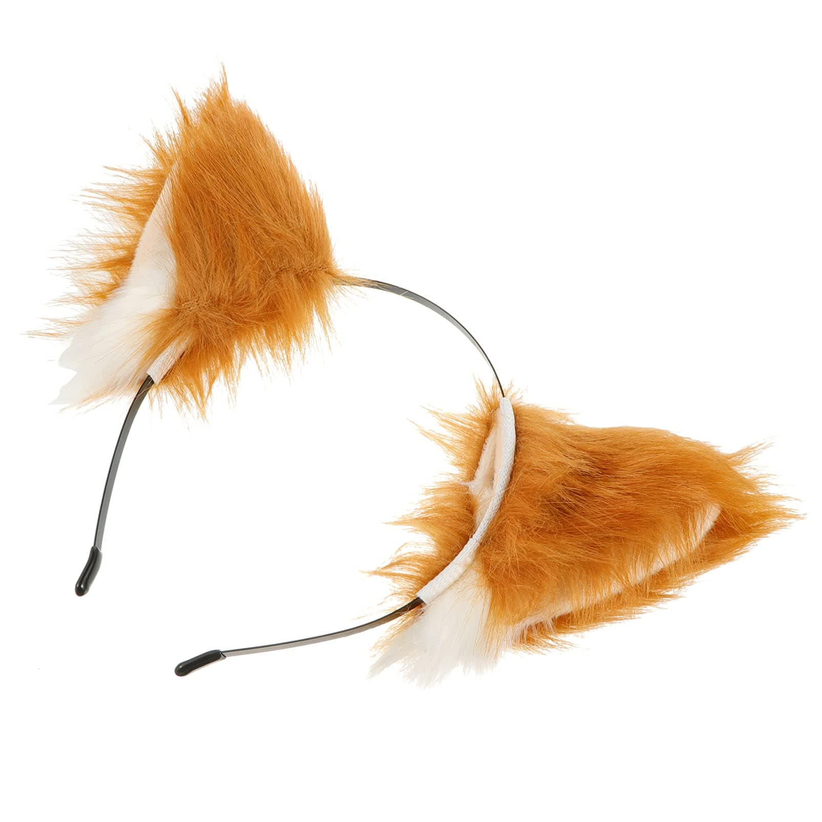 Furry Cat Ear Wolf Hairband Plush Ears Animal Cosplay Party Costume Accessory for Halloween