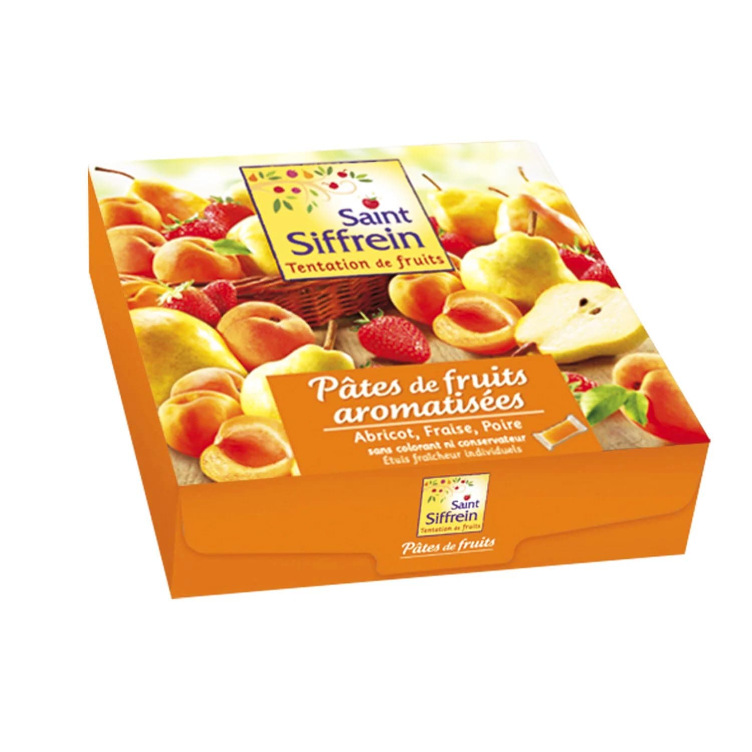 Siffrein Gourmet French Fruit Jellies (Fruit Pastes) Apricot, Pear and Strawberry 24ct 25.4oz