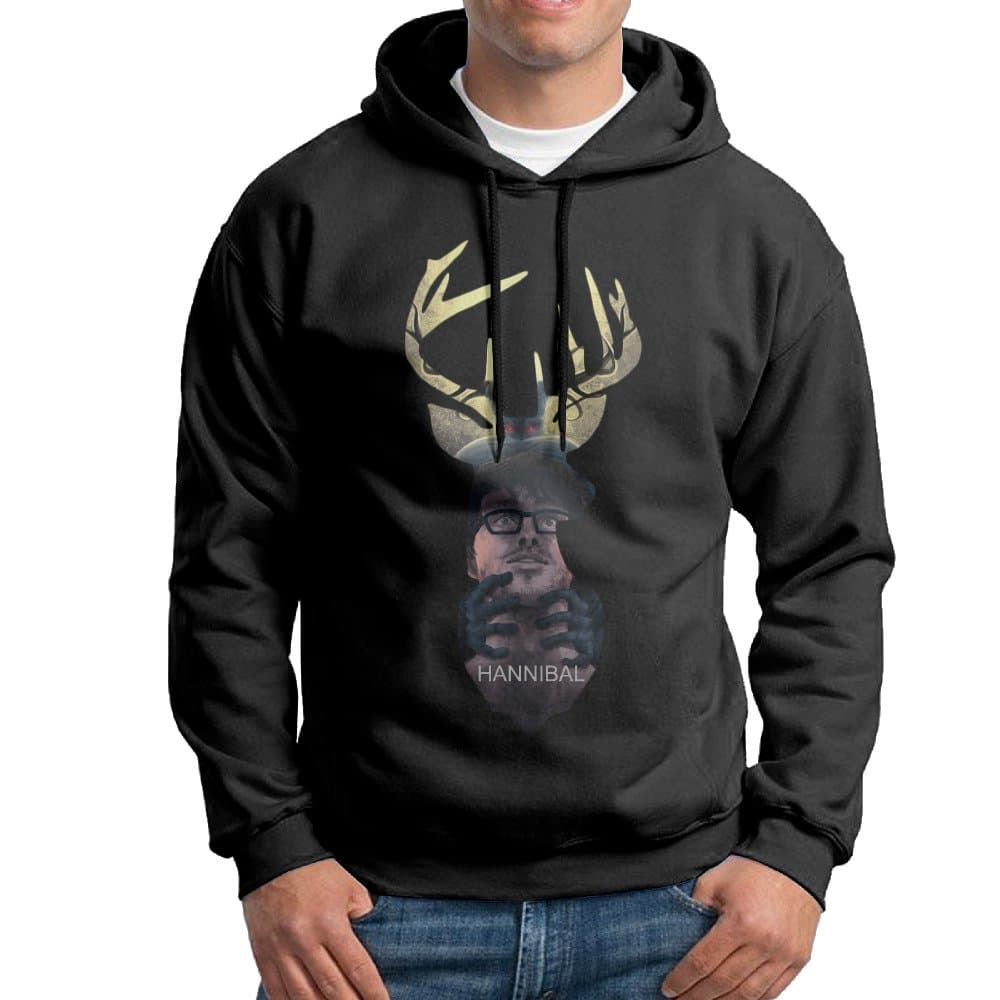 Curcy Hannibal Stag Man TV Series Psychological Thriller Horror Hoodies Sweater MensCamping Black