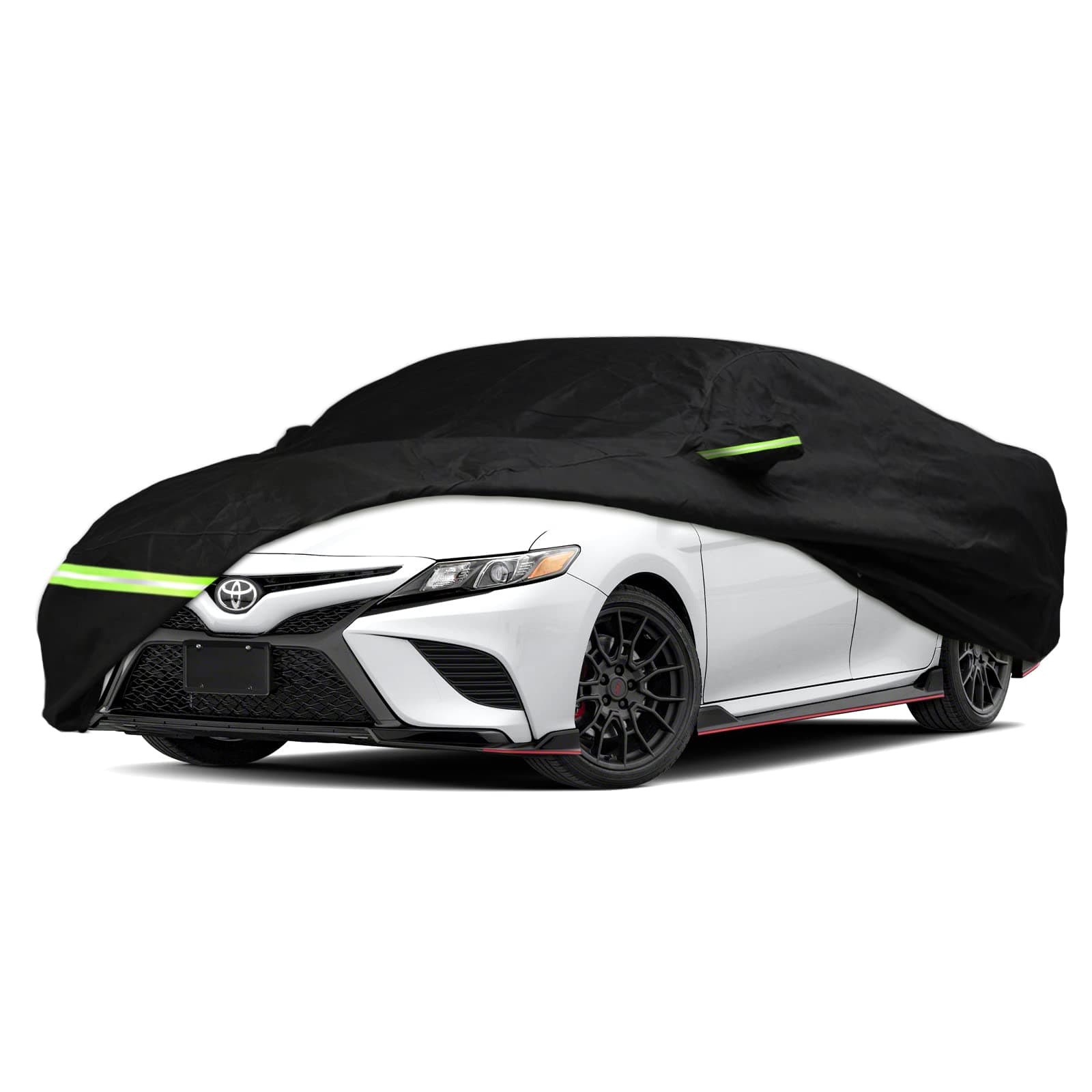 YIXIN Waterproof Car Covers for 2007-2022 Toyota Camry Car Covers 190T Fit 100% Waterproof Windproof Strap & Single Door Zipper Up to 193” L (Black-for 2007-2022 Toyota Camry)