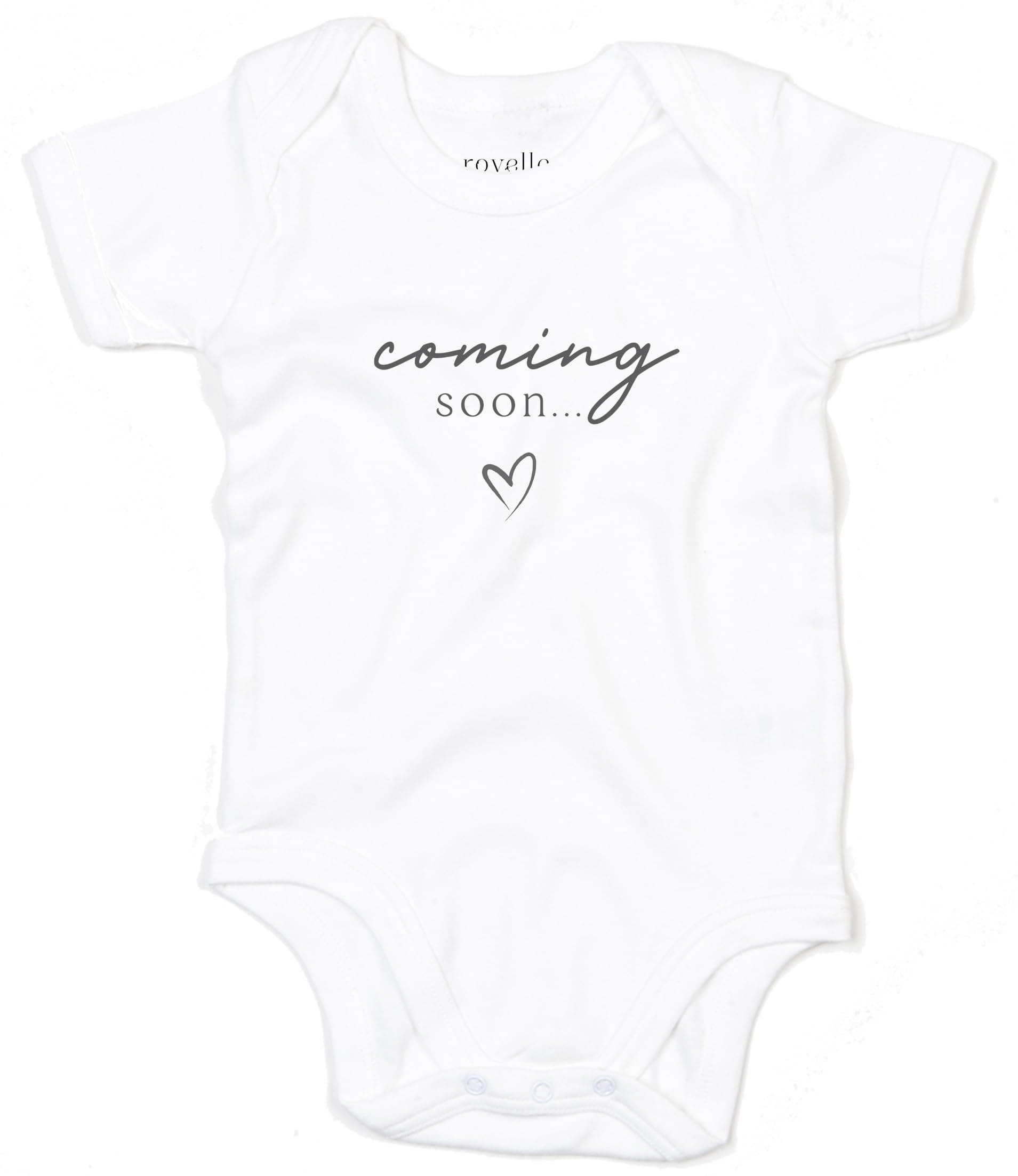 Pregnancy Baby Announcement Coming Soon Newborn Baby Bodysuit Vest Unisex Baby Bodysuits Cotton Short Sleeved Boys Girls