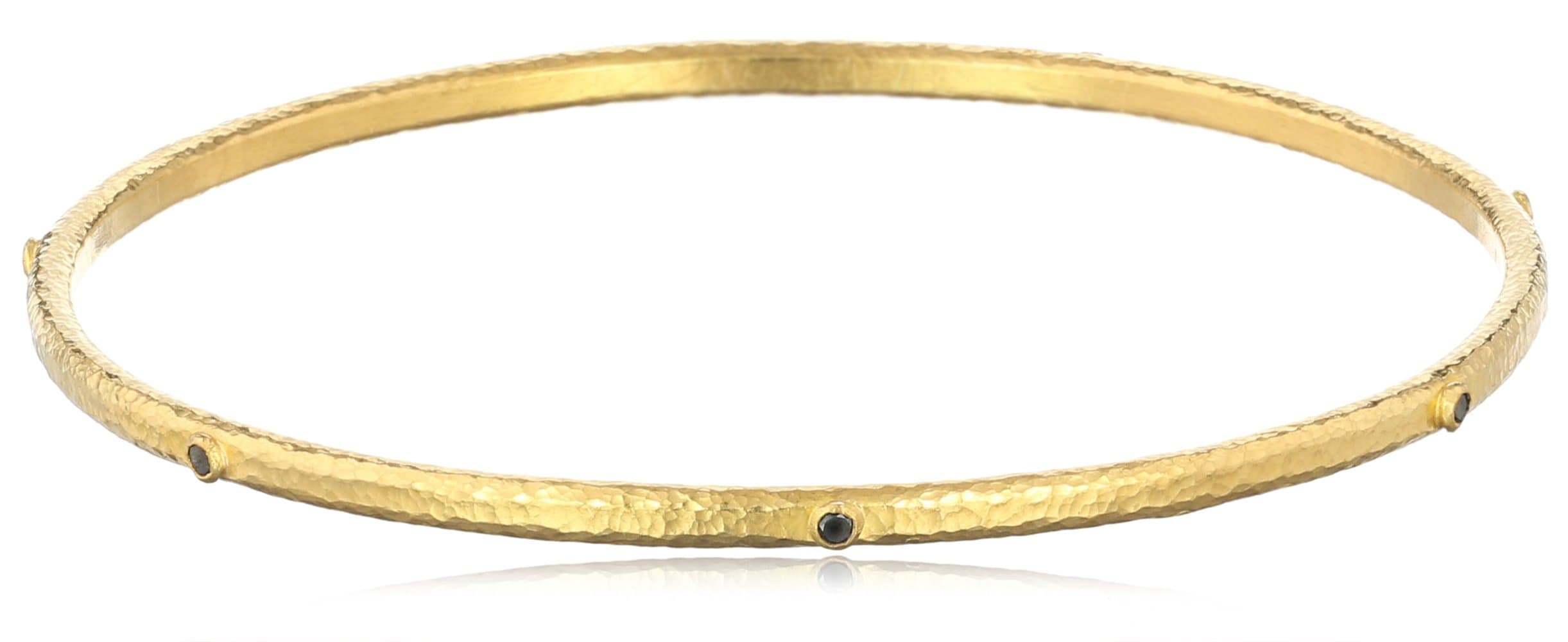 GURHAN "Constellation" 7 Black Diamond High Karat Gold Bangle Bracelet