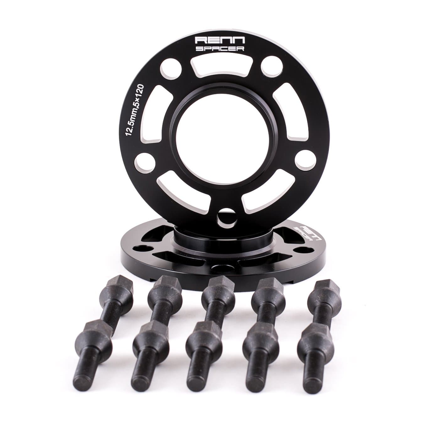 Renn Motorsport 12.5MM Compatible with BMW Wheel Spacers with Bolts E36 E46 E60 E63 E64 E90 E92 318i 323i 325i 328i 330i 335i 525i 545i Z3 Z4 Z8 M3 M5 2 Pieces 5x120