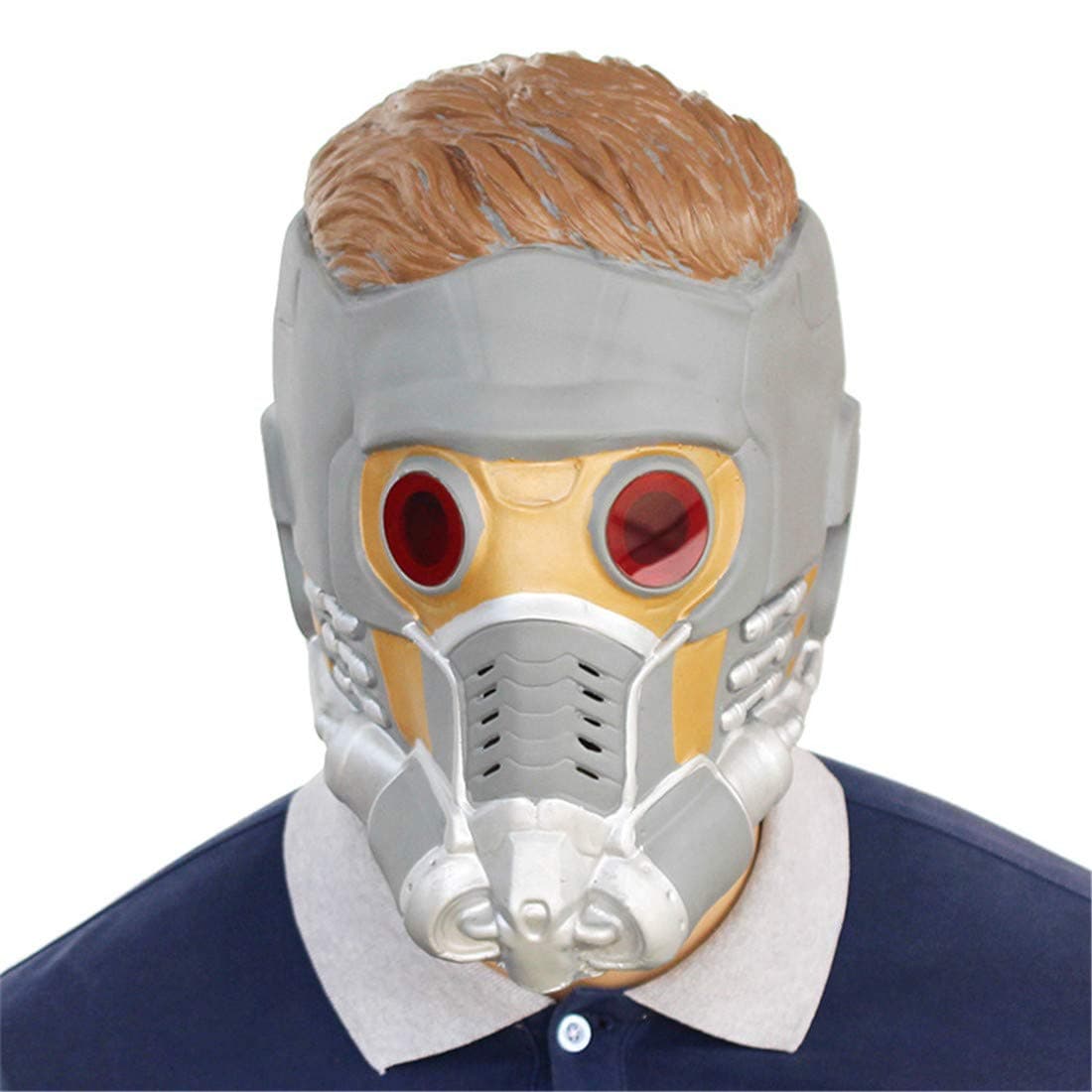 VJUKUBWINE Galaxy Guard 2 Star Helmet Mask Halloween Decoration Costume Mask Cosplay Full Head Mask Latex Fire Wolf