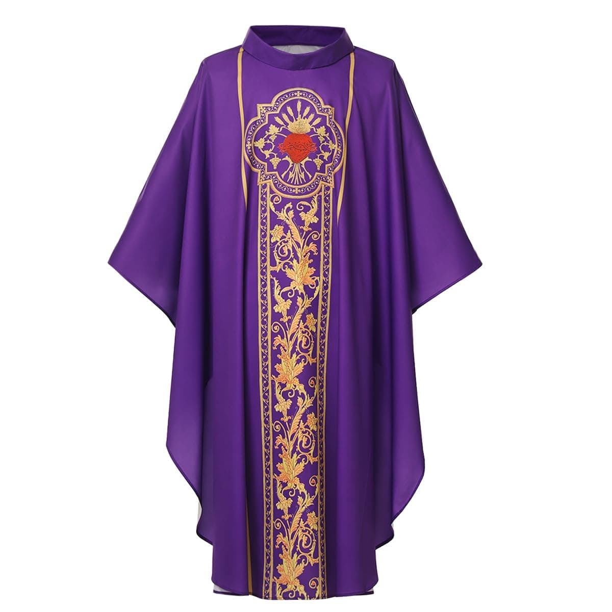 COSDREAMERMens Womens Priest Celebrant Chasuble Catholic Church Father Mass Vestments Robe