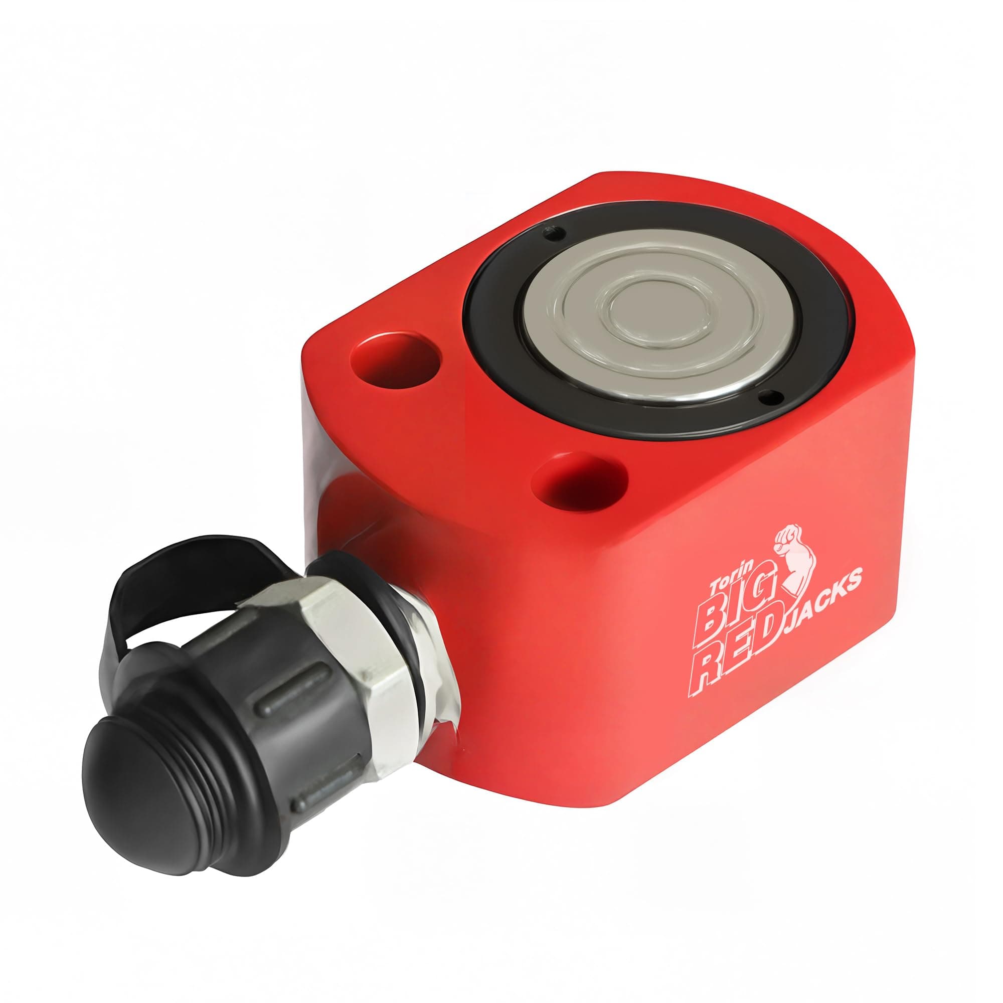 ATRB2010R Torin Power Hydraulic Ram Cylinder Jack: Single-Acting Mini Jack, 0.39" Stroke for Shipbuilding, Bridge, Construction, Precision Machinery, Small Spaces - 10 Ton (20,000 lb) Capacity