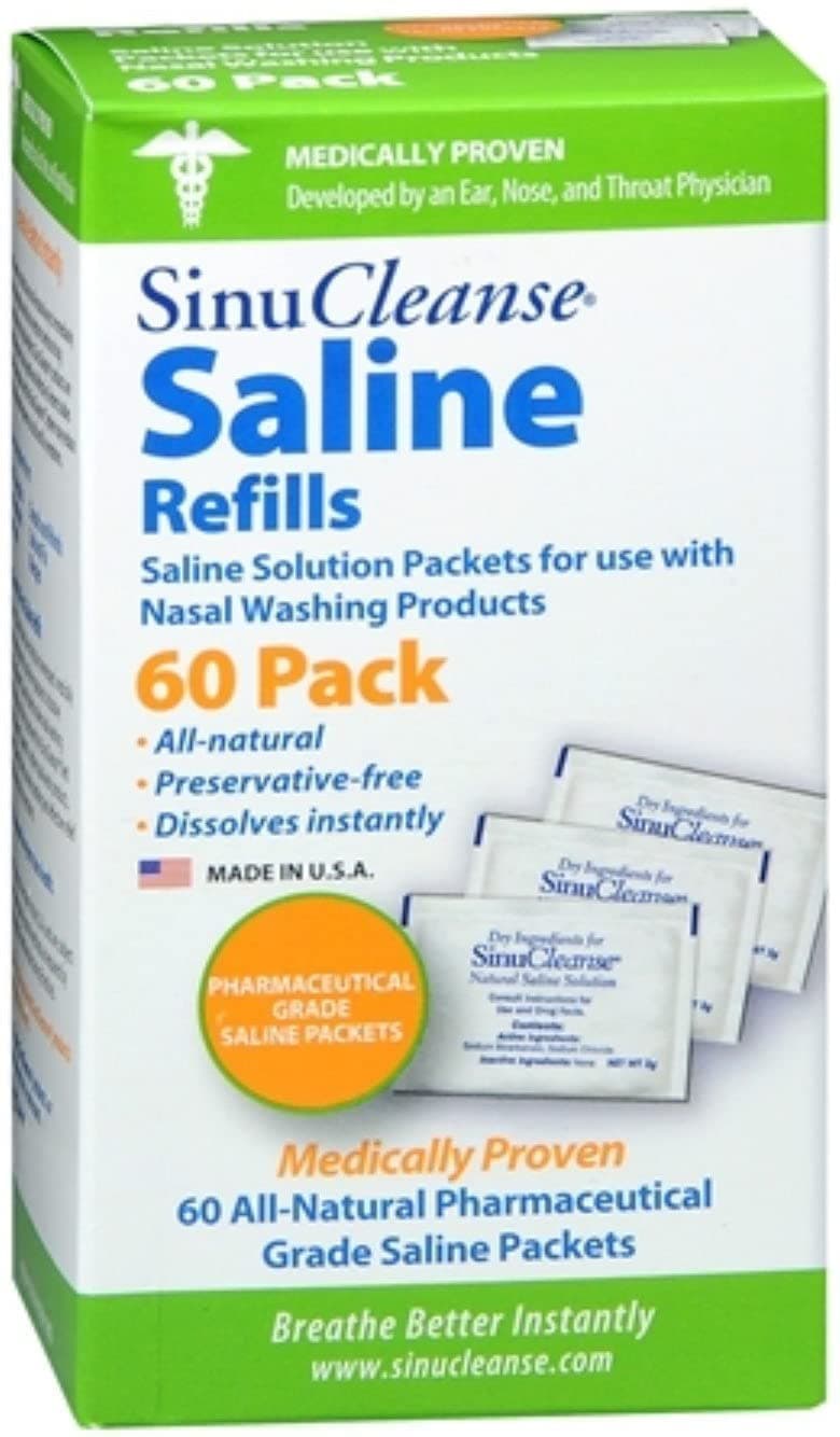 SinuCleanse Saline Packets, 60 Count