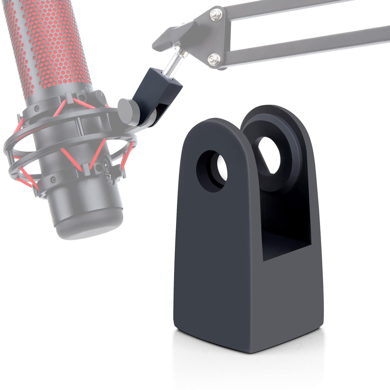 HyperX Quadcast Mount Adapter for HyperX Quadcast s Mic - The HyperX Quadcast Boom Arm Replacement Adapter Get The Reliable Support and Allowing for More Diverse Content Creation Scenarios
