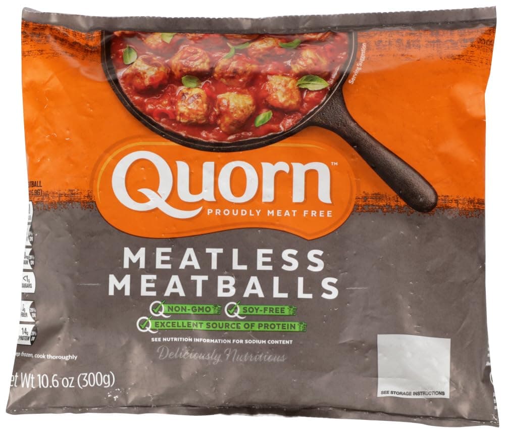 Quorn Foods Meat Free Moist and Tasty Beef Meatballs, 10.6 Ounce -- 12 per case.