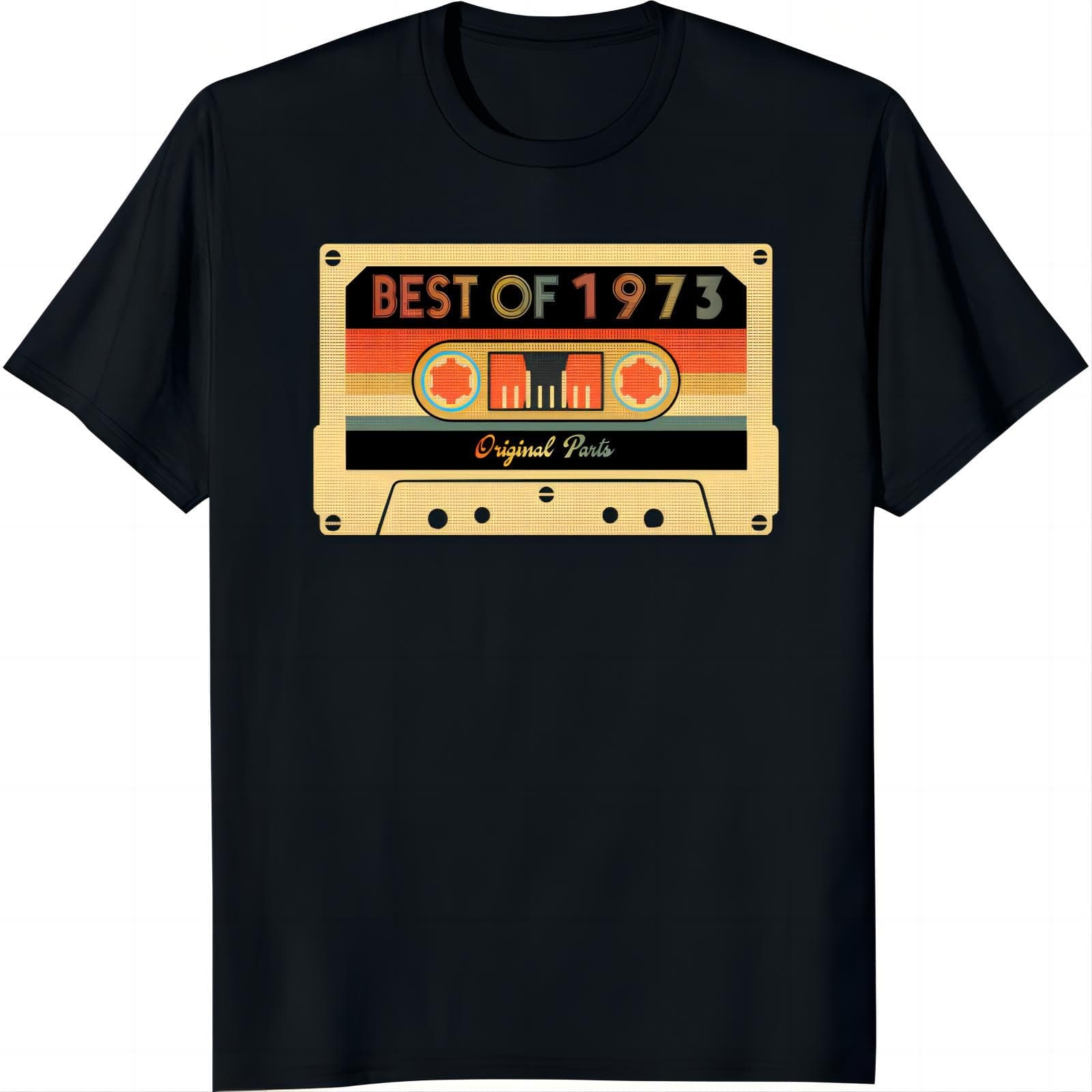 XAIVEZLVintage 1973 T Shirts for Men 50th Birthday Gifts for Men Dad Christmas Birthday Gifts for Husband Brother Friend 1973 Tshirt