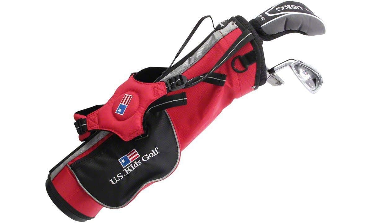 US Kids ULTRALIGHT 39" 3-Club Carry Bag Set (Right Hand) Red