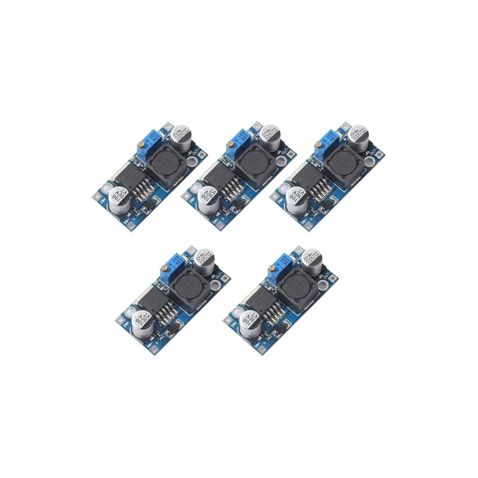 DDUAN 5Pack LM2596 LM2596S DC-DC Step Down Variable Volt Regulator Input 3.0-40V Output 1.5-35V Adjustable Buck Converter Electronic Voltage Stabilizer Power Supply Module