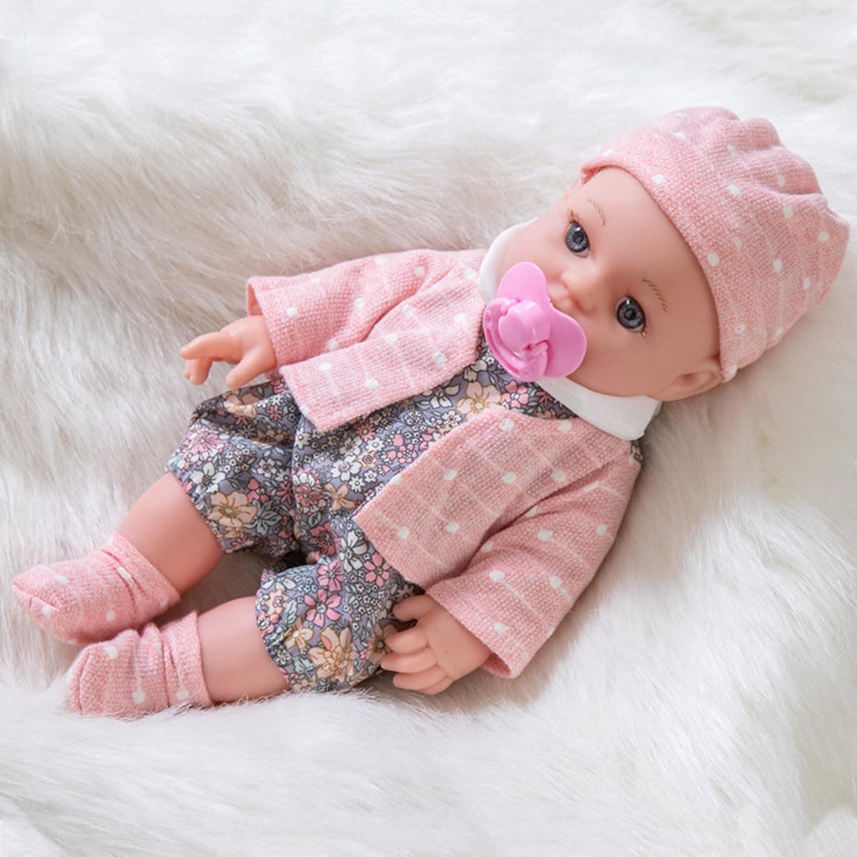 – AM ANNA Reborn Baby Dolls Toddler - Realistic Newborn Baby Dolls 13 inch Doll Weighted Lifelike with Soft Silicone Body & Doll Clothes & Accessories Gift Set for Girls Kids
