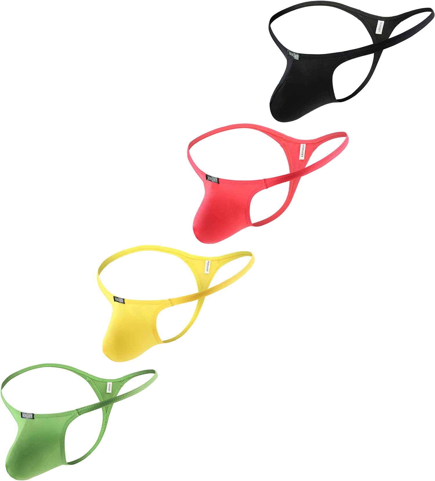 iKingsky Men's Sexy Pouch G-string Underwear Sexy Low Rise Bulge Thong Underwear