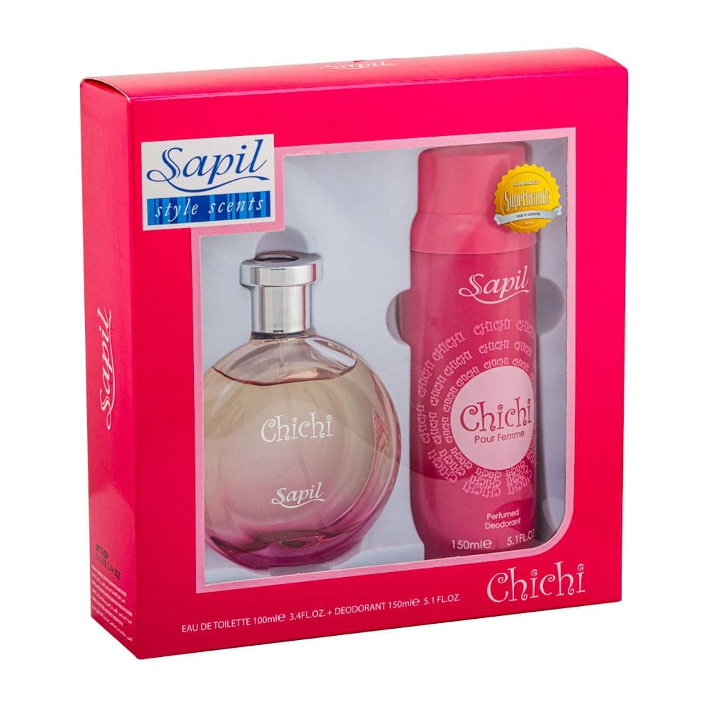 SAPIL Floral Women Spray Gift Pack CHICHI Femme EDT Perfume 100ml + 150ML DEO