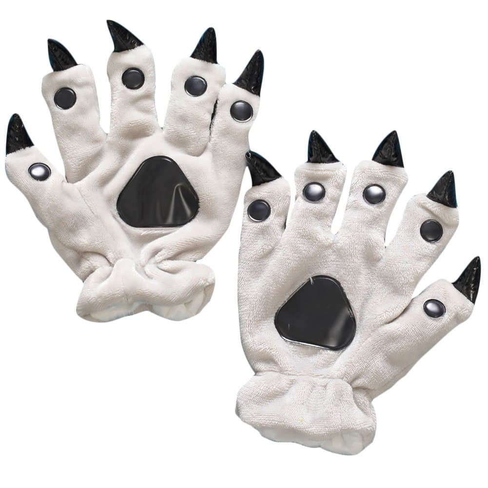 Plush Animal Paw Claw Hand Gloves Cosplay Costume Mittens