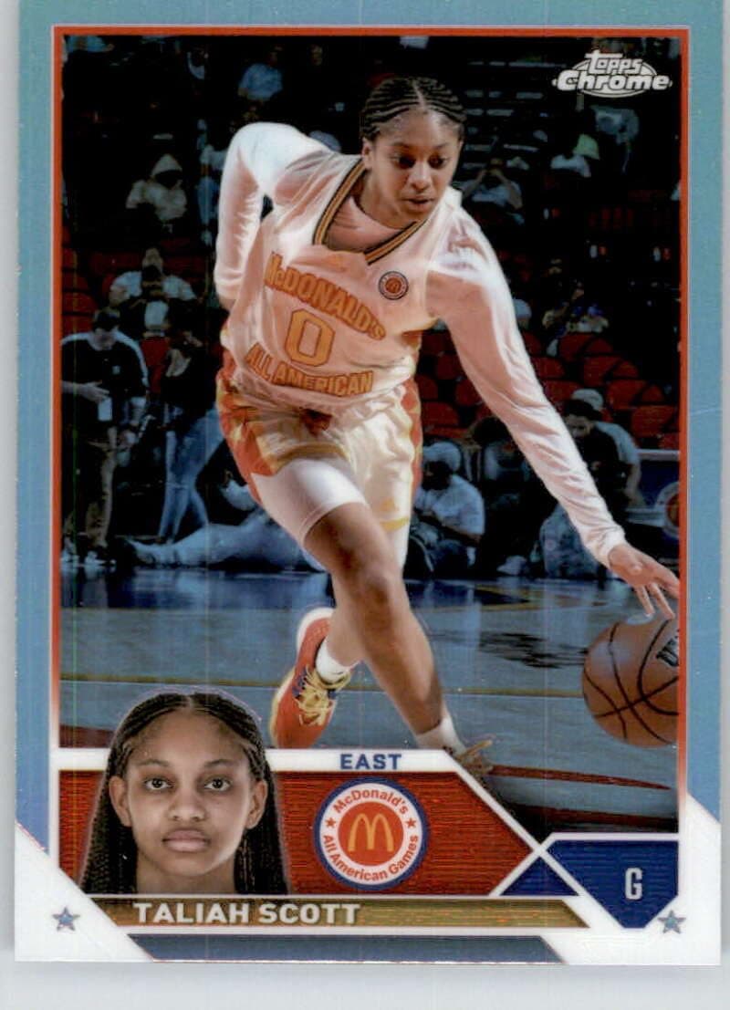 2023 Topps Chrome McDonald's All-American Refractor #35 Taliah Scott EAST Basketball Card in Raw (NM or Better) Condition