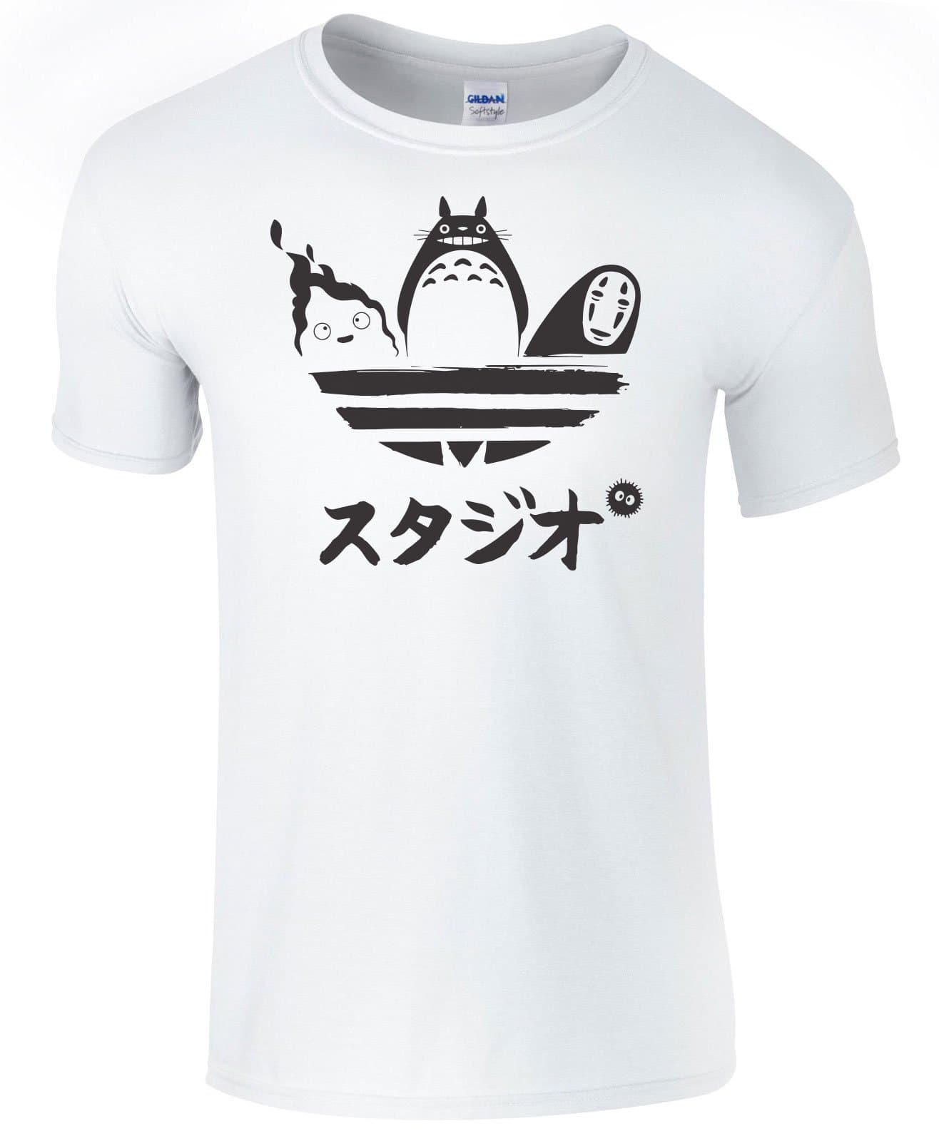 Studio Ghibli Sports Logo Men's T-Shirt No face Totoro Elements