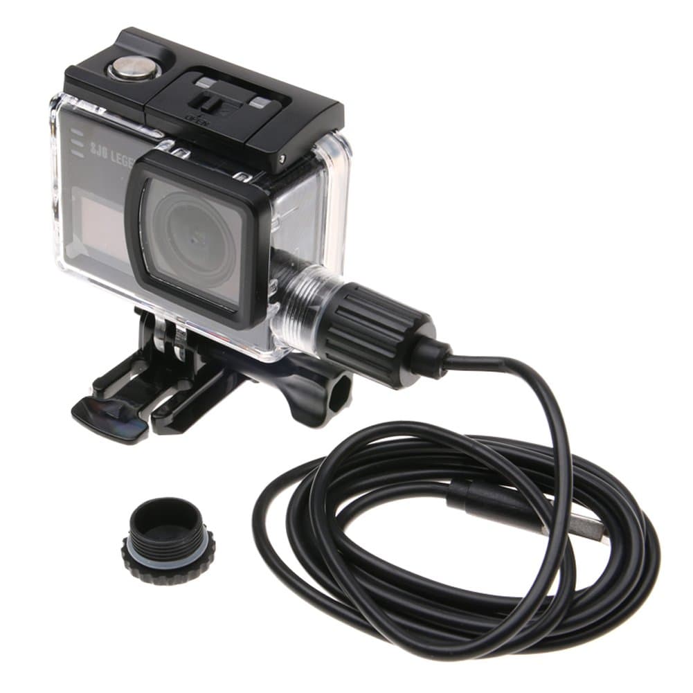 Meijunter Waterproof Case + USB Cable for SJCAM SJ6 Legend Action Camera Motorcycle Kit, Underwater Sports Camera Housing Shell Case Cover Accessories