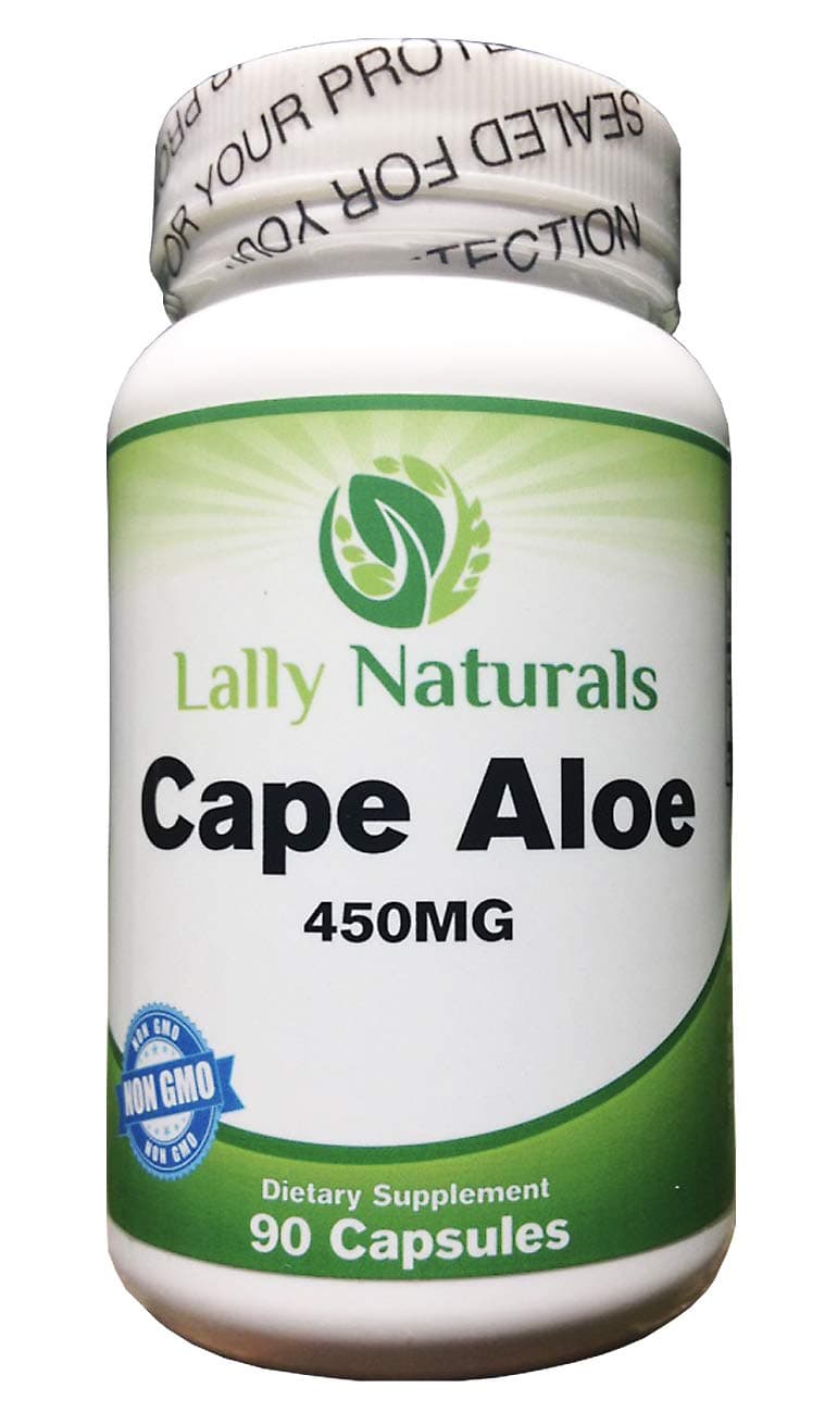 Cape Aloe 450 mg – Non-GMO - Natural Relief – Aloe Ferox Whole Leaf Capsules (90 Capsules)