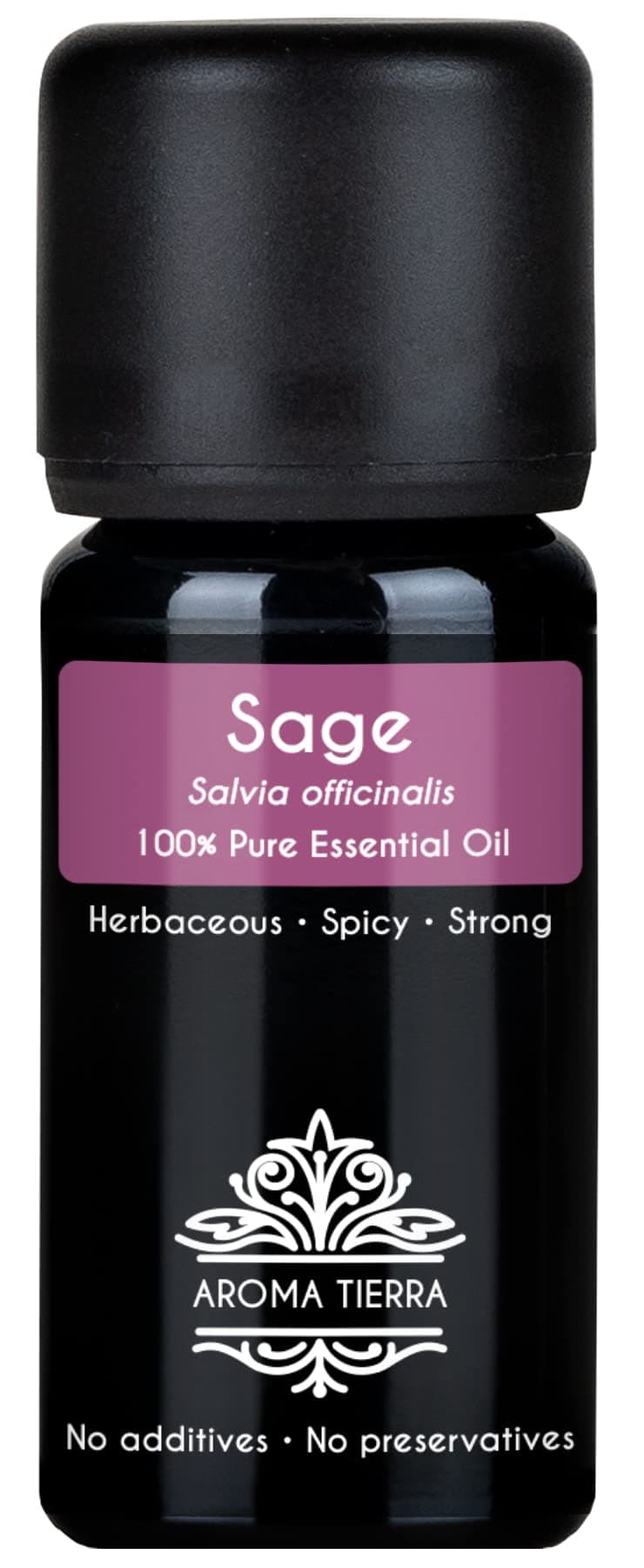 Aroma Tierra Sage Essential Oil (Moldova) - - 100% Pure & Natural - 10ml