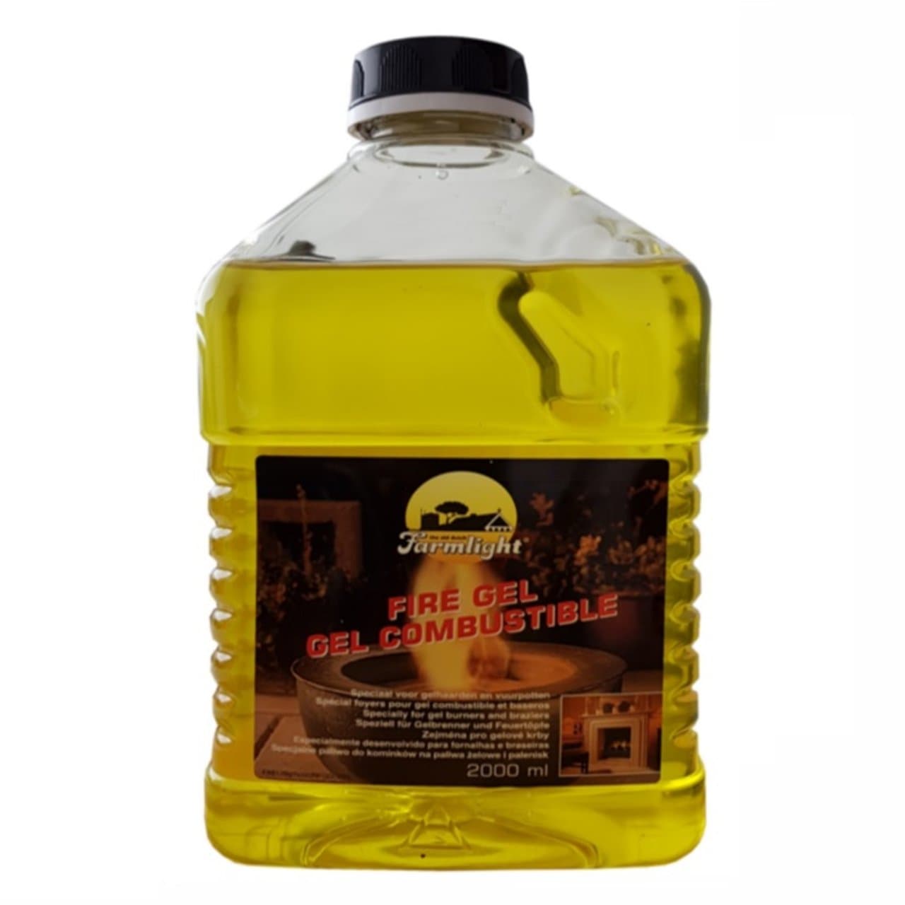 Burning Gel for Gel Fireplaces & Gel Table Fire 2000 ml - 2 liters