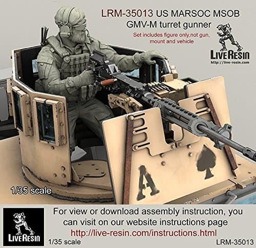 1:35 US MARSOC MSOB GMV-M Turret Gunner Beraded Figure Kit #LRM35013