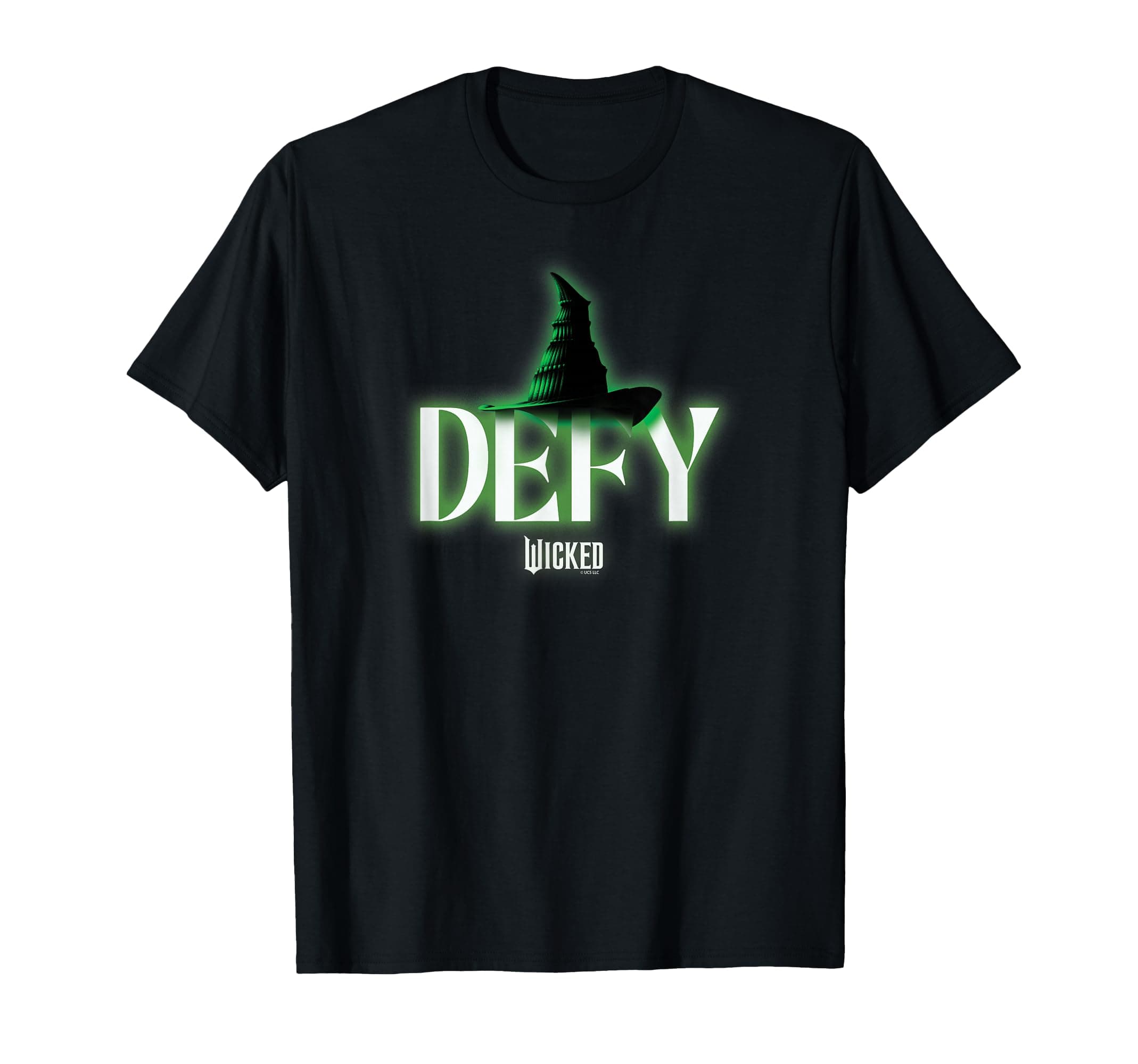 Defy T-Shirt - Black, Small, Unisex, Short Sleeve, V-Neck, Modern Letter Print, Movie Tie-In, Holiday