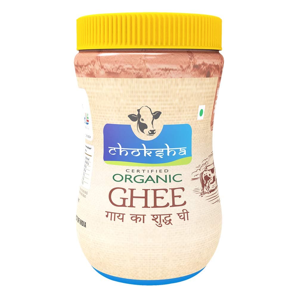 Choksha 100% Pure Organic Cow Ghee, 500ml