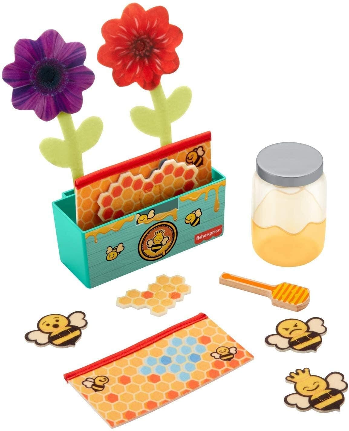 Backyard Beekeeper, 13-piece pretend beehive play set for preschool kids ages 3 years and up