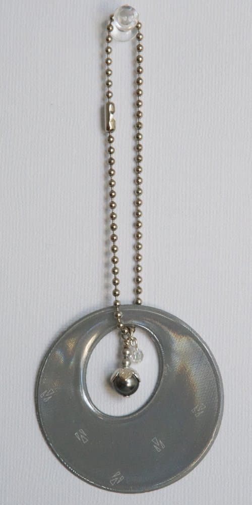 funflector Reflective Purse Charm - Justice - Silver